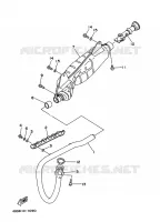 ECHAPPEMENT pour Yamaha YFB250FW de 1994