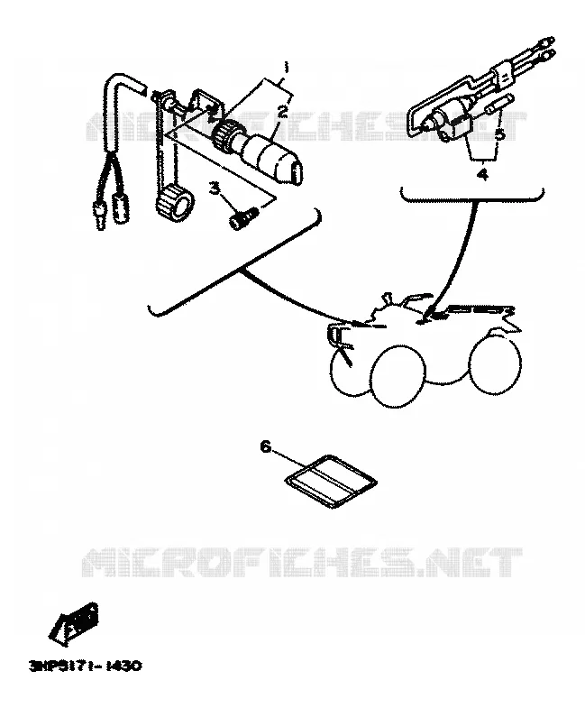 PIÈCES OPTIONNELLES - ELECTRIQUE Yamaha QUAD 350 1993 RAPTOR  YFM350