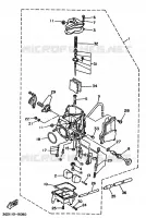 CARBURATEUR pour Yamaha YFM350X de 1991