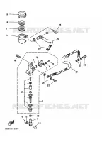 MAITRE CYLINDRE DE FREIN ARRIERE pour Yamaha YFM350X de 1991