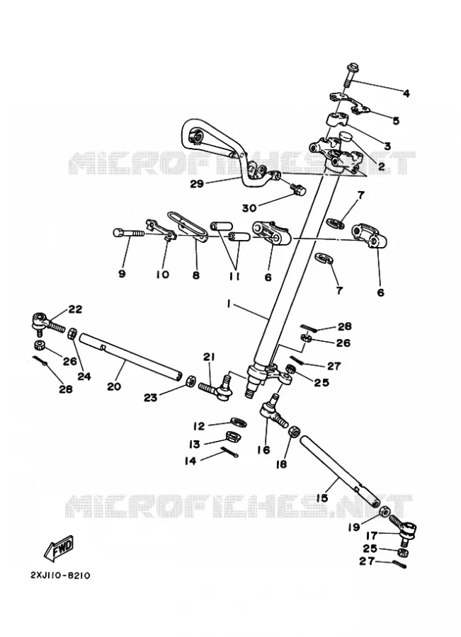 DIRECTION Yamaha QUAD 200 1991 BLASTER  YFS200 BLASTER