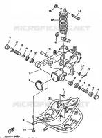BRAS OSCILLANT / AMORTISSEUR pour Yamaha YFM250 de 1990