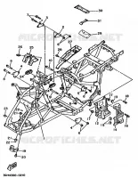 CADRE pour Yamaha YFM250 de 1990