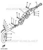 ECHAPPEMENT pour Yamaha YFM250 de 1990
