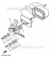 FEU ARRIERE pour Yamaha YFM250 de 1990