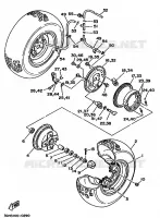ROUE AVANT pour Yamaha YFM250 de 1990