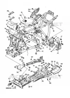 CADRE pour Yamaha YFM350FW de 1990