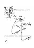 GUIDON ET CABLES pour Yamaha YFM350FW de 1990