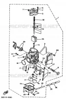 CARBURATEUR pour Yamaha YFM350X de 1989