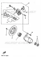 ETRIER DE FREIN ARRIERE pour Yamaha YFM350X de 1989