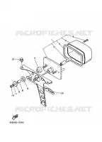 FEU ARRIERE pour Yamaha YFM350X de 1989