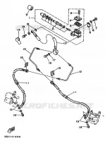 MAITRE CYLINDRE DE FREIN AVANT pour Yamaha YFM350X de 1989
