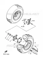 ROUE AVANT pour Yamaha YFM350X de 1989