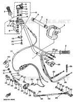 SUPPORT / REPOSE PIEDS pour Yamaha YFM350X de 1989