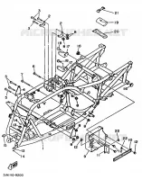 CADRE pour Yamaha YFU1 de 1989