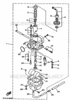 CARBURATEUR pour Yamaha YFU1 de 1989