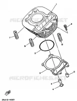 CYLINDRE pour Yamaha YFU1 de 1989