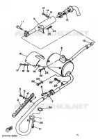 ECHAPPEMENT pour Yamaha YFU1 de 1989