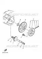 EMBRAYAGE DE DEMARREUR pour Yamaha YFU1 de 1989