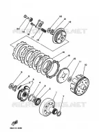 EMBRAYAGE DE DEMARREUR pour Yamaha YFU1 de 1989