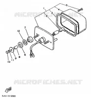 FEU ARRIERE pour Yamaha YFU1 de 1989