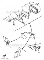 FEU ARRIERE pour Yamaha YFU1 de 1989