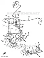 SUPPORT / REPOSE PIEDS pour Yamaha YFU1 de 1989
