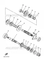 TRANSMISSION pour Yamaha YFU1 de 1989