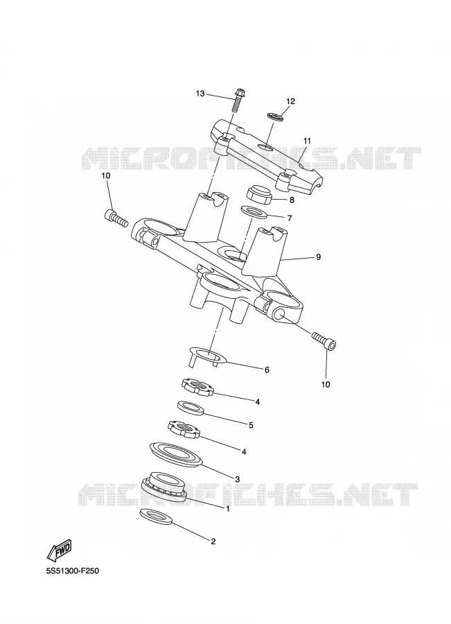 DIRECTION Yamaha MOTO 600 2007 FZ6 S2  FZ6-NHGW