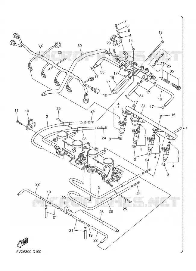 ADMISSION 2 Yamaha MOTO 600 2005 FZ6  FZ6-NS