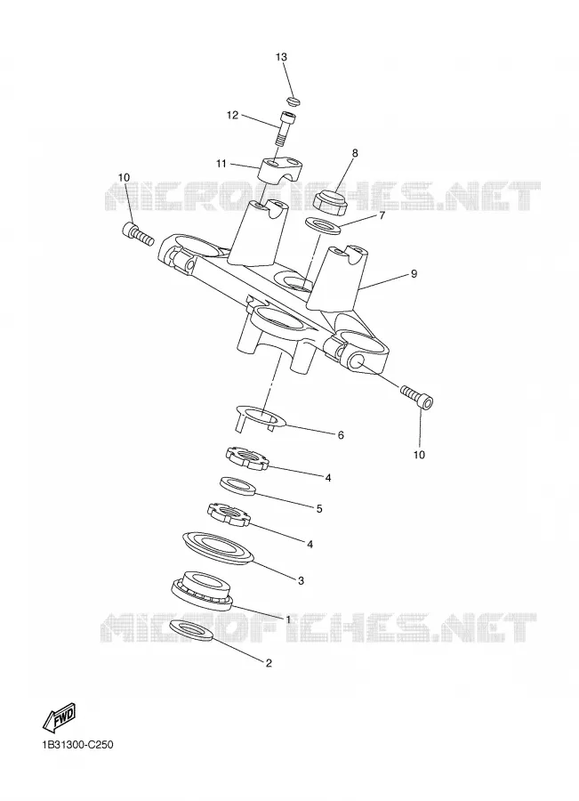 DIRECTION Yamaha MOTO 600 2005 FZ6  FZ6-NT