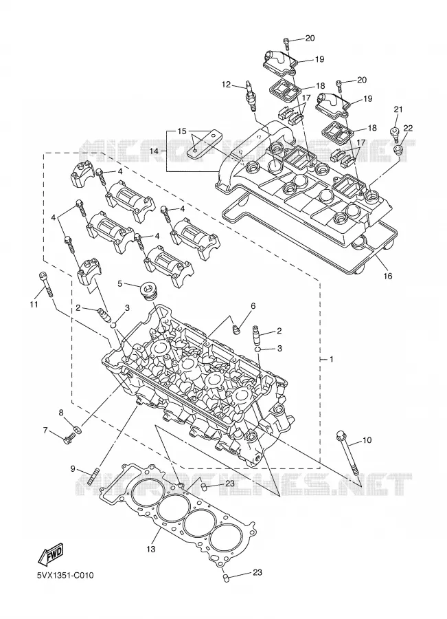 CYLINDRE Yamaha MOTO 600 2006 FZ6  FZ6-NV
