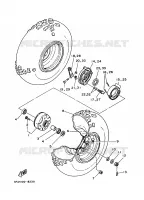 ROUE AVANT pour Yamaha YFM125A de 2008