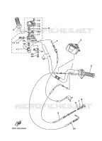 GUIDON ET CABLES pour Yamaha YFM250 de 2005