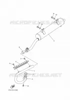 ECHAPPEMENT pour Yamaha YFM250 de 2011