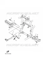 SUPPORT / REPOSE PIEDS pour Yamaha YFM250R de 2013