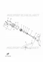 POMPE A EAU / DURITES pour Yamaha YFM300 de 2012