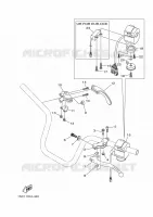 COMMODO / LEVIER pour Yamaha YFM300 de 2012