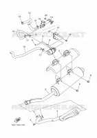ECHAPPEMENT pour Yamaha YFM300 de 2012