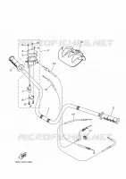 GUIDON ET CABLES pour Yamaha YFM300 de 2012