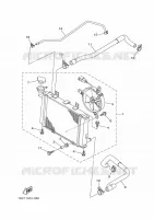 RADIATEUR / DURITES pour Yamaha YFM300 de 2012
