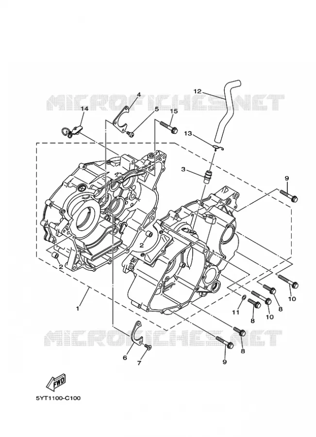CARTER MOTEUR Yamaha QUAD 350 2010 RAPTOR  YFM350 YFM35RZ RAPTOR 350