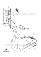 GUIDON ET CABLES pour Yamaha BRUIN 350 2WD de 2006