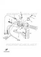 COMMODO / LEVIER pour Yamaha YFM350FWA de 2007