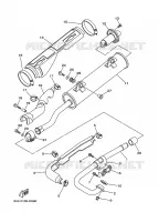 ECHAPPEMENT pour Yamaha YFM350FWA de 2007