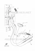 GUIDON ET CABLES pour Yamaha YFM350FWA de 2013