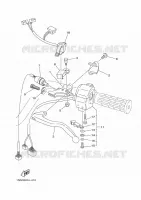 COMMODO / LEVIER pour Yamaha YFM350FWA de 2013