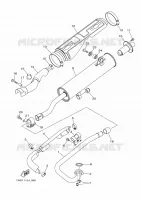 ECHAPPEMENT pour Yamaha YFM350FWA de 2013