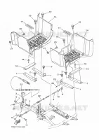 SUPPORT / REPOSE PIEDS pour Yamaha YFM350FWA de 2013