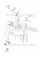 COMMODO / LEVIER pour Yamaha YFM350FWA de 2013